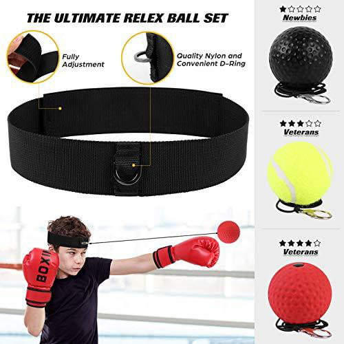 Boxing punching training kit curved focus pads gloves skipping rope reflex ball 