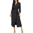 thumbnail image 3 of MINTREUS Women Kimono Robes Long Knit Bathrobe Lightweight Soft Knit Sleepwear Ladies Loungewear Spa Bathrobe, 3 of 7