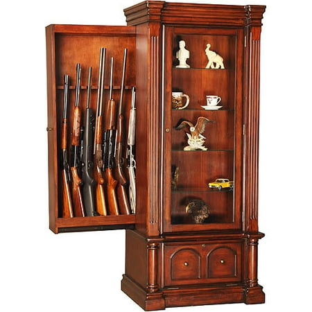 American Furniture Classics Jamestown Curio Gun Cabinet ...