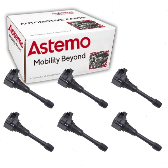 6 pc Hitachi IGC0083 Ignition Coils for 22448-1LA0B 22488-1LA0B Spark Plug Wire Boot Fits select: 2017 NISSAN ARMADA PLATINUM, 2018 NISSAN ARMADA SV/SL/PLATINUM