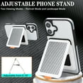 thumbnail image 4 of Dteck Magnetic Wallet Case for iPhone 15, RFID Blocking Carbon Fiber Texture Cover TPU Bumper Detachable Card Slot Kickstand Lightweight PU Leather Shockproof Protective Case, White, 4 of 11