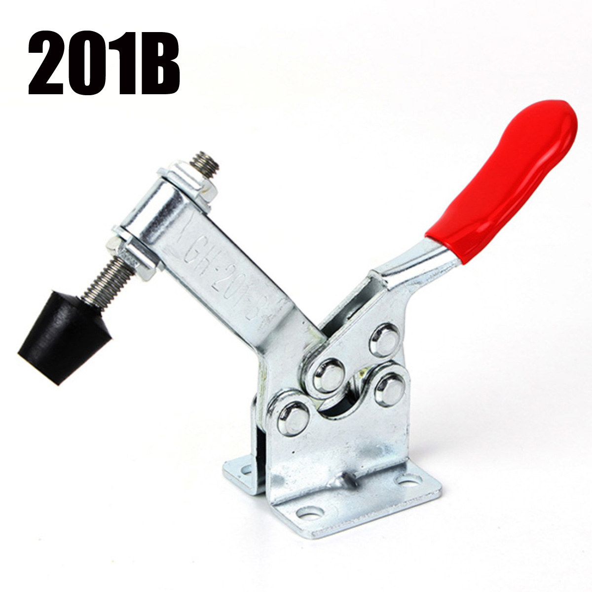 Pinces à Bascule Rapide Kafuty 4 Pièces - Modèle GH-201B Rouge, Capacité 90kg - Pour Soudure, Assemblage