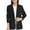 Black, variant on Girls Blazer Jacket Long Sleeve Notched Collar/Lapel Collar with Inner Pocket Open Front Casual Kids Blazers Suit(Black,5-6 Years)