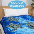 thumbnail image 5 of Dawhud Direct Sea Turtle Fleece Blanket for Bed, 75" x 90" Queen Size Sea Turtle Fleece Throw Blanket for Women, Men and Kids - Super Soft Plush Sea Turtle Blanket Throw, 5 of 8
