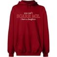 thumbnail image 2 of OXI Hoodie Sweatshirt - You Can't Scare Me, Basic Casual Hoodie for Men's and Women Fleece Hoodie Long Sleeve - Antiquee Cherry Small, 2 of 3