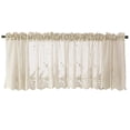 thumbnail image 1 of Cortina de encaje semitransparente Yuarrent 2 uds color Beige 137x61cm, 1 of 6
