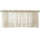 thumbnail image 1 of Cortina de ventana Injueey encaje Jacquard moderna 137x61cm Beige, 1 of 6