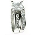 His and Hers Wedding Rings Set Sterling Silver Titanium Matching Bands for Him and Her (8/12