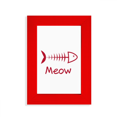 thumbnail image 1 of fish b mewing animal cartoon Picture Display Art Red Photo Frame, 1 of 4