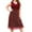 Red womens dresses, variant on Wycnly Womens Dresses Wedding Guest Elegant Sparkly Mesh Patchwork Swing Plus Size Tank Knee-Length Dresses Summer Solid V-Neck Sleeveless Formal Midi Dress Dark Blue XL