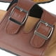 thumbnail image 3 of Sandalias planas de verano para hombre, informales, de moda, de cuero PU, con hebilla ajustable, 3 of 8