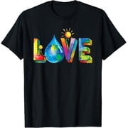 Love Earth Day Save The Planet Environmental Awareness T-Shirt- Classic Unisex 100% Cotton Crew Neck T-Shirt Regular Fit Breathable Casual Everyday Wear