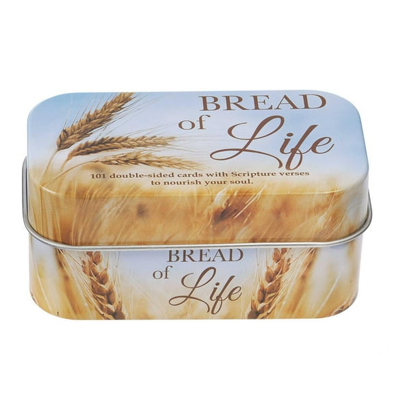 Christian Art Gifts Bible Verse Promise Cards, Bread of Life - 202 Scripture Verses to Nourish Your Soul in Gift Tin