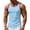 Light Blue, variant on Men's Muscle Tank Top Slim Fit Contrast Trim Sleeveless Gym Workout Shirt Athletic Tee,3XL