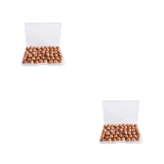 VONKY 30pcs Map Thumbtacks Push Pin Thumbs Tacks Pin Pushpin Painting Tool Round Nail 2Set