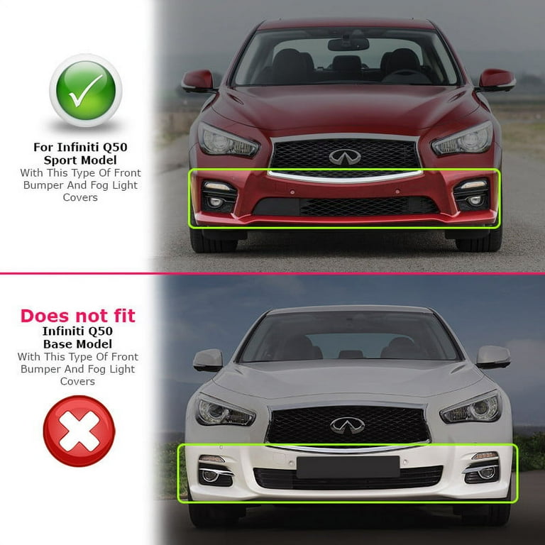 2014-2023 Infiniti Q50 Fog Light PreCut Tint Overlays –, 42% OFF