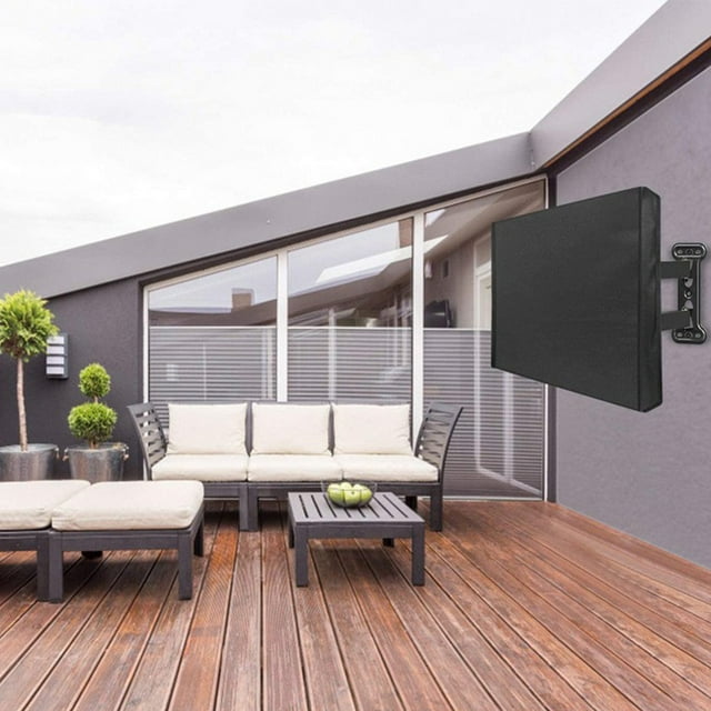 Housse de Support de Téléviseur LCD d'Extérieur Étanche aux Intempéries Télévision Maison Cour Patio Imperméable Antipoussière Protecteur Garde Accessoire 46-48 Pouces