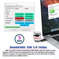 thumbnail image 4 of JSER USB 3.0 Type-A Male to USB3.0 A Female Stretch Coiled Cable 100cm Extension 5Gbps for Disk SSD Camera Data, 4 of 5