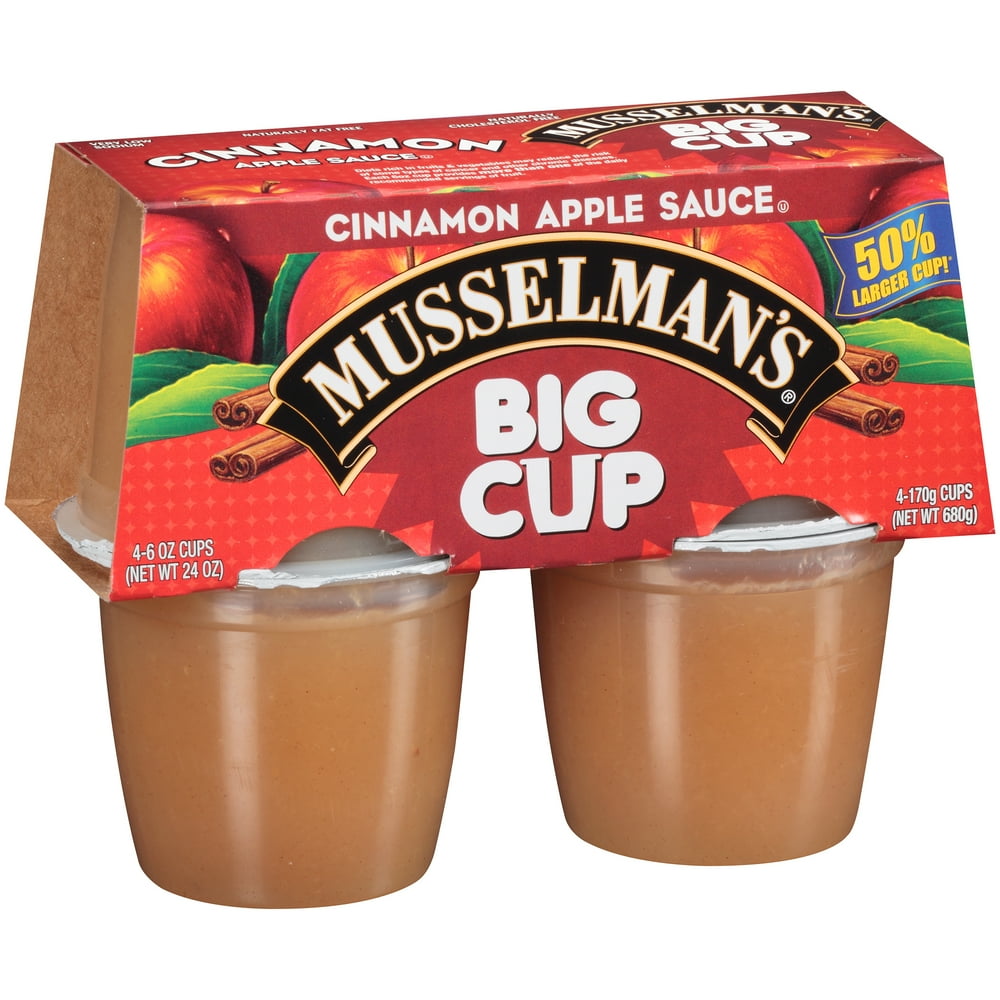 Musselman's? Big Cup Cinnamon Apple Sauce 46 oz. Cups
