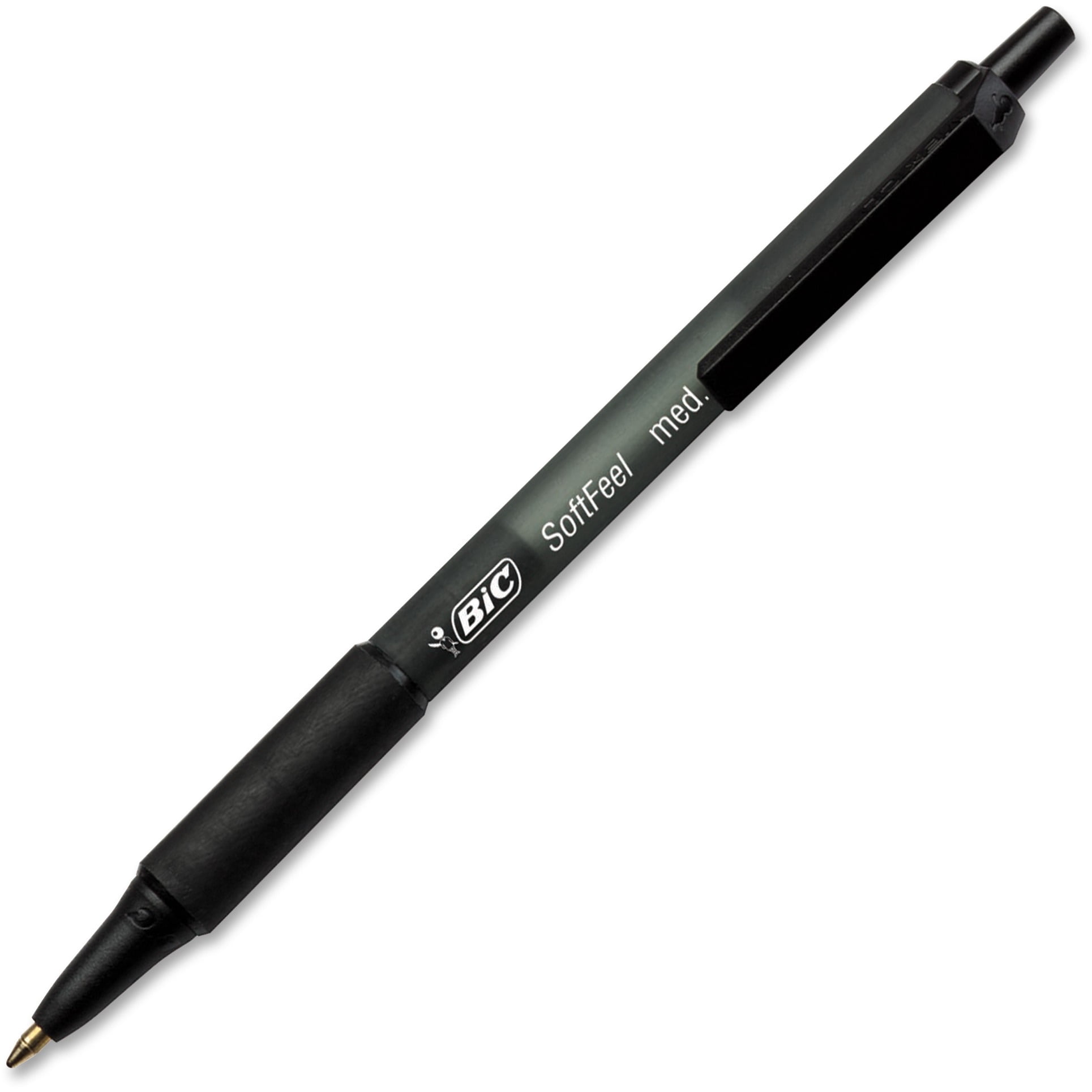 BIC Soft Feel Retractable Pen 1 0 Mm Medium Tip Black Pack Of 36