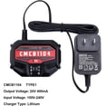 thumbnail image 3 of Compatible with Craftsman 20V Battery CMCB1104 Fast Charger, Compatible with Craftsman 20V Lithium Battery CMCB201 CMCB202 CMCB205 CMCB209 CMCB206 CMCB202-2, 3 of 8