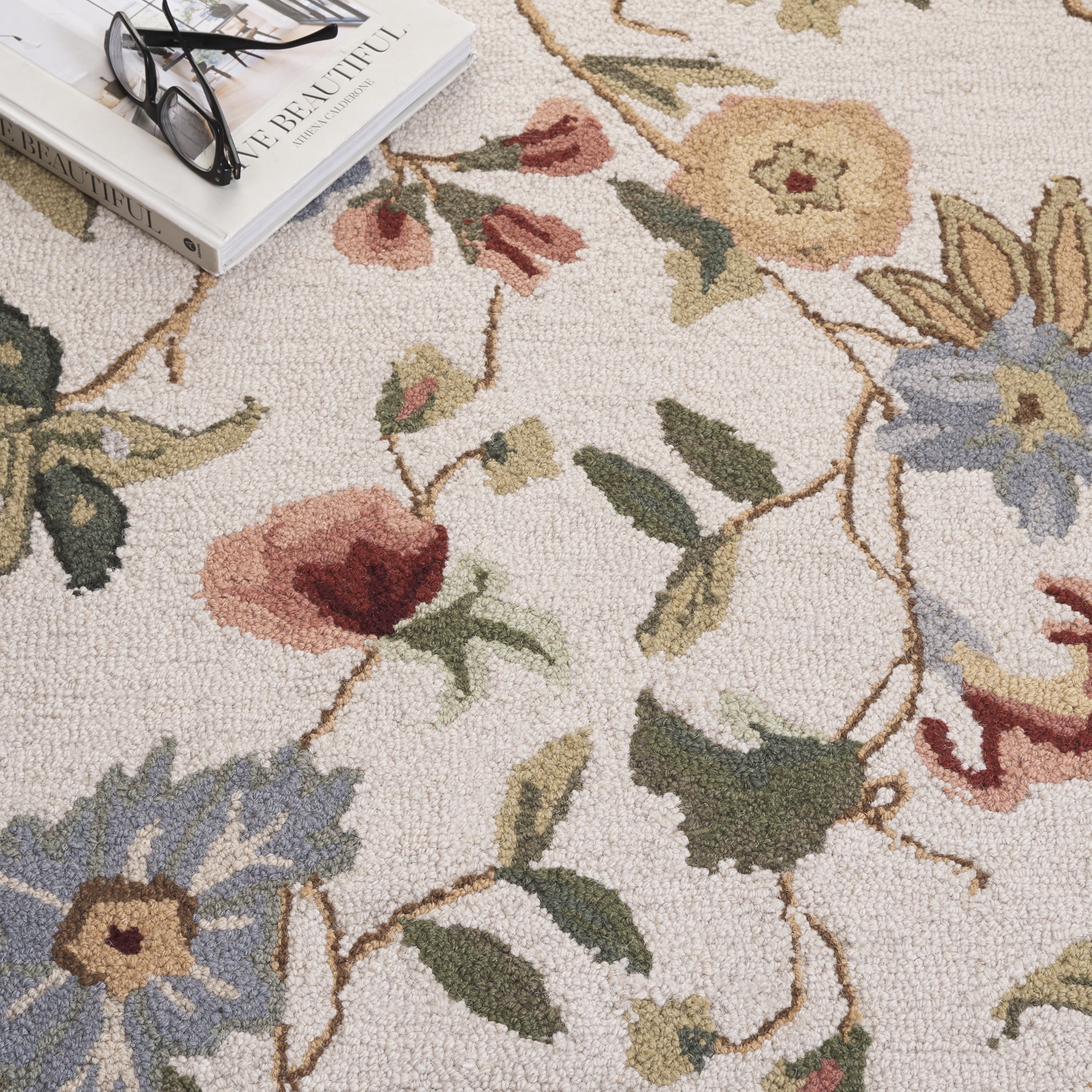 Safavieh Chelsea Gisselle Bordered Wool Runner Rug, Ivory, 2'6" x 20'