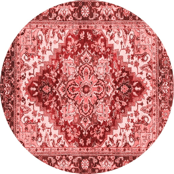 Ahgly Company Indoor Round Persian Red Traditional Area Rugs, 3' Round