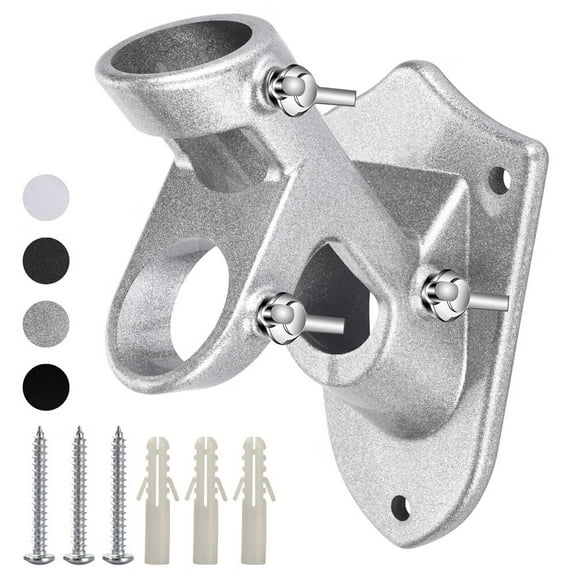 Flag Holder,Flag Bracket,Heavy Duty House Flag Pole Holder Bracket,Aluminum Mount - Stainless Steel Hardware - Strong and Rust Proof - 1" Inner Diameter (Silver-1Pack)