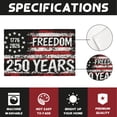 thumbnail image 7 of Stegali 250th Anniversary Freedom Linen Placemats, 12x18 Inch Table mats Set of 4, 7 of 7