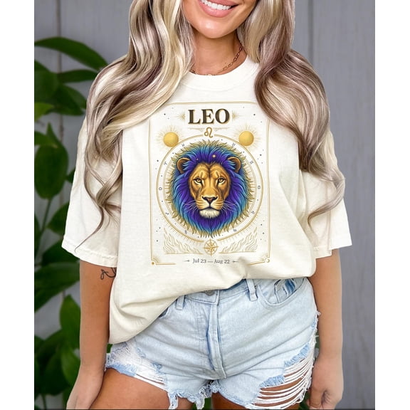 Leo Vintage Shirt For Astrology And Zodiac Signs Enthusiasts , Retro Graphic Tee, Unisex Cotton T-Shirt, Sizes S-3XL