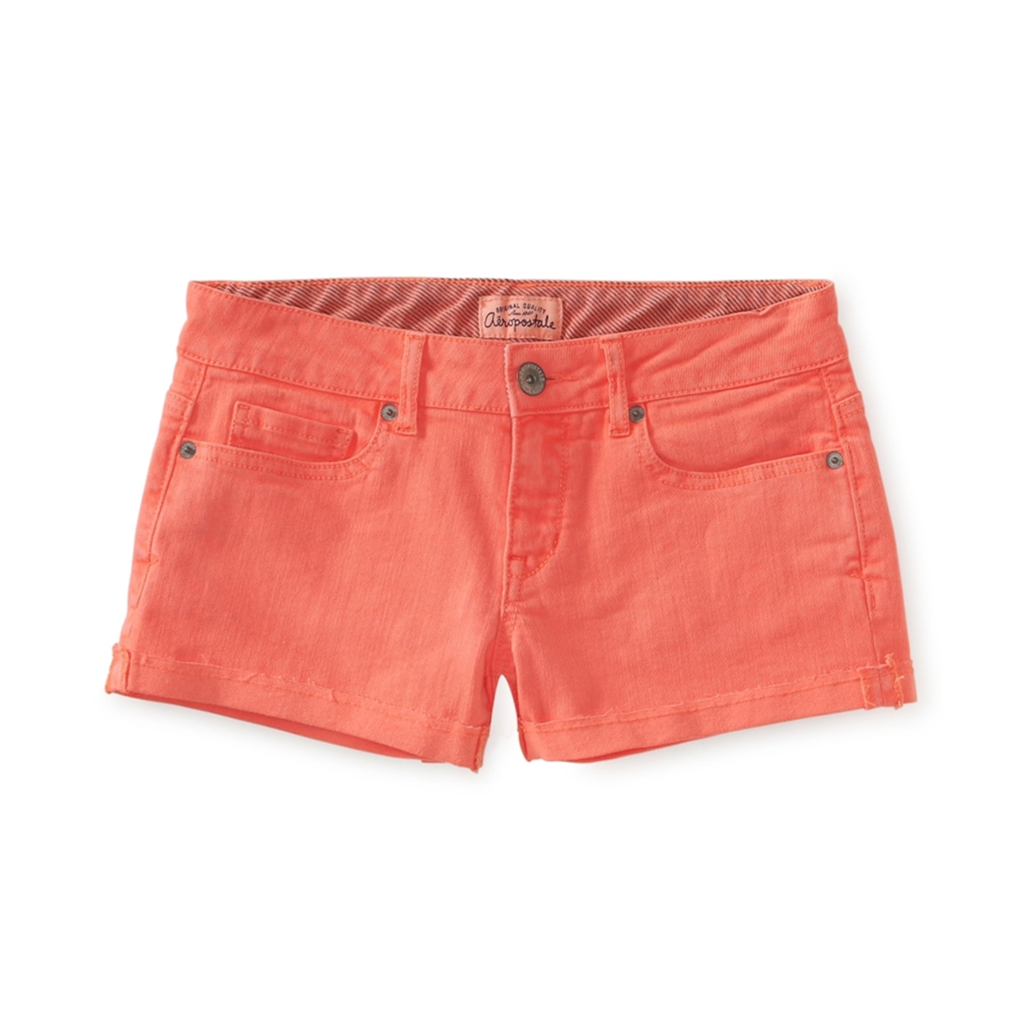 Aeropostale Womens Cut Off Shorty Casual Denim Shorts