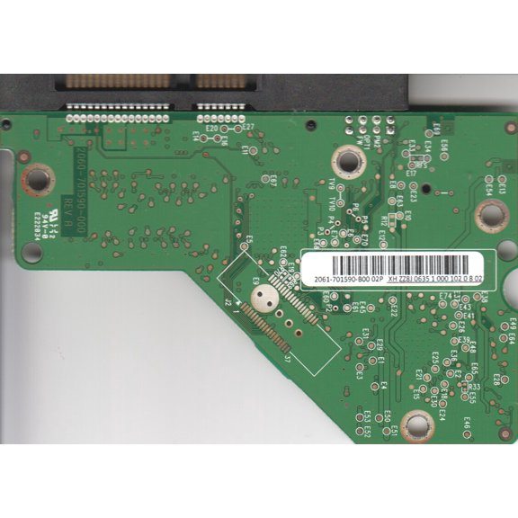 WD6400AACS-65G8B1, 2061-701590-B00 02PD3, WD SATA 3.5 PCB
