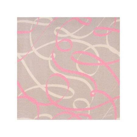 Joy Carpets Ribbons - Joy Rugs Ribbons Machine Tufted - Cut Pile Pink 5'4