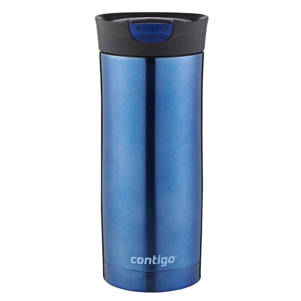 Contigo Byron Stainless Steel Travel Mug With Snapseal Lid Monaco Blue 16 Fl Oz Walmart Com