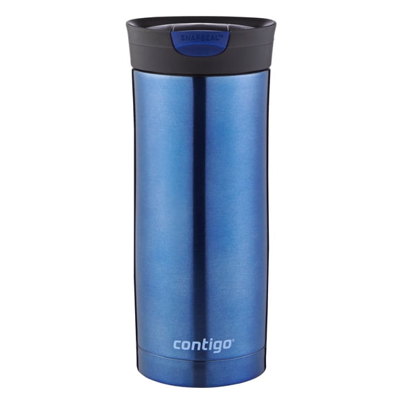 Contigo Byron Stainless Steel Travel Mug with SNAPSEAL Lid Monaco Blue, 16 fl oz.