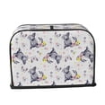 thumbnail image 7 of Rateoe Rabbit And Butterfly Pattern Toaster Covers 2 Slice Wide Slot,Bread Machine Cover,Bread Dust Cover & Fingerprint Protection,Appliance Covers, 7 of 7