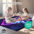 thumbnail image 4 of ODIKA 4'x6' Machine Washable Non-Slip Area Rug, Dynamic Graphic Illustration High Traffic Rug, Purple, 23037, 4 of 7