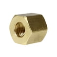 thumbnail image 3 of 1/4" Compression Nut Hex Shape 7/16"-24 Thread Size Solid Brass Fitting New, 3 of 3