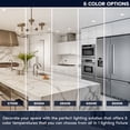 thumbnail image 2 of LUXRITE 6 In. LED Regressed Light with Square White Trim, 22W, 1800LM, 5CCT, 38 Beam, Dimmable, Twist-N-Lock CRI90 ETL, 2 of 7