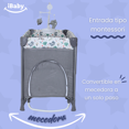 thumbnail image 3 of Cuna Corral Colecho MOM 4 ME ibaby Velo Alto Móvil Musical gris, 3 of 9