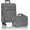 Gray, variant on U.S. Traveler Rio 2-Piece Expandable Softside Carry-on Luggage Set - Spinner Wheels, TSA-Approved, Tote Bag, Lightweight Travel Suitcase, Light Green (22/14)