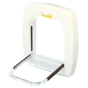 Ferplast Plastic 2-Way Locking Cat & Dog Door, White, Small