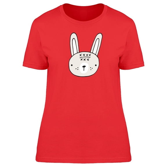 Cute Cartoon Hare Head Tee Women's -Image by Shutterstock