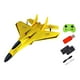 thumbnail image 1 of Avión RC con control remoto, avión anticolisión, juguete volador para exteriores con visión nocturna batería amarilla 2, 1 of 9