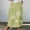 Green, variant on Mqqzkk Womens Plus Size Skirt Cute Graphic Print Midi Long Pleated Skirts High Waisted A Line Skirts With Side Pockets