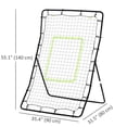 thumbnail image 3 of Soozier Multi-use Pitchback Rebounder Net Sports Throwing, Pitching and Fielding Trainer Screen Target Netting, 3 of 7