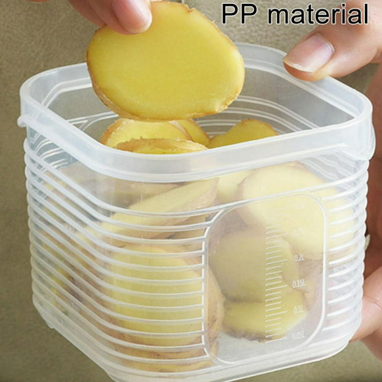 6Pcs Condiment Containers With Lids Reusable Plastic Food Storage