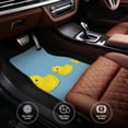 thumbnail image 6 of Fuzoiu Cute Ducky Print Carpet Floor Mats for Car,Car Foot Mat Set,Universal Fit 4 Piece Mat Pad Set,Fits Most Cars Trucks Vans Sedans SUV Auto Carpet Mat Se, 6 of 7