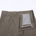 thumbnail image 5 of Sevevn Men's Dress Pants Solid Pleated Straight Leg Cotton With Slant Pockets Multi Scene Business Casual Bottoms, 5 of 9