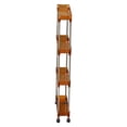 thumbnail image 1 of 4-Tier Slim Rolling Storage Cart with Wheels - Narrow Laundry/Kitchen Shelving Unit for Bathroom/Pantry, 1 of 6